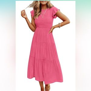 Zesica Women’s maxi dress pink size M -NEW